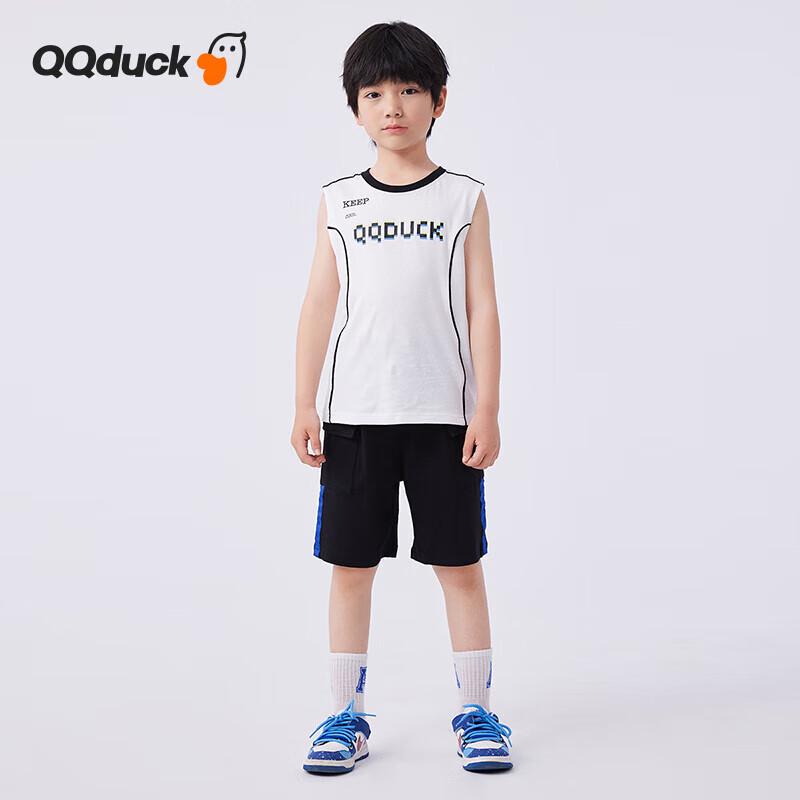 QQ DUCK Boys  K-Line Basketball Vest  Shorts Set 120
