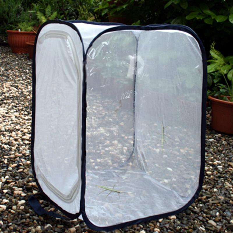Butterfly Habitat Mini Insect And Butterfly Cage Popup Collapsible Insect Mesh Cage All Black Insect Net Cage Feeding Standard