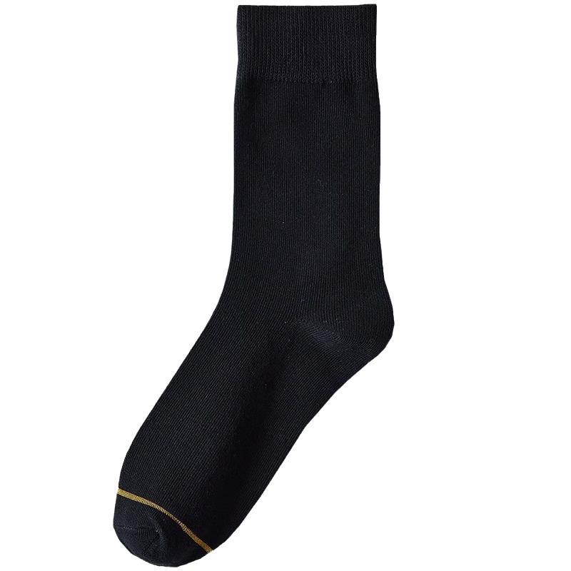 Herren Schwarze Mid-Calf Socken - Herbst, Formal, Britischer Stil