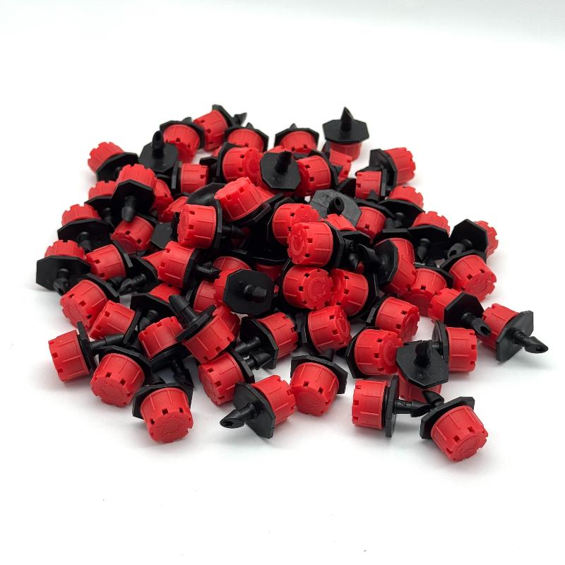 Eight Hole Little Red Riding Hood Automatic Watering Nozzle, 8-hole Adjustable Flow Nozzle, Potted Drip Irrigation Equipment