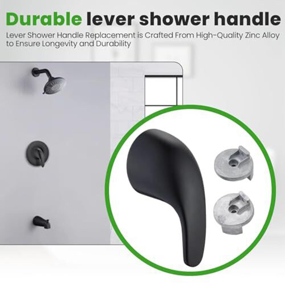 For Durable Black Shower Handle Replacement for Model 100657 Compatible with Various Valve Systems Easy Installation