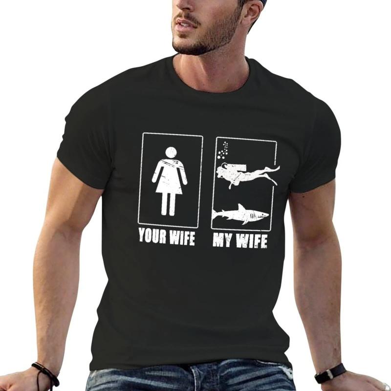 

Your Wife My Wife Scuba Diving - Funny Scuba Diving Gift Idea for Wife - My Vs Your T-shirt Sports Fans T Shirt Men XS чёрный