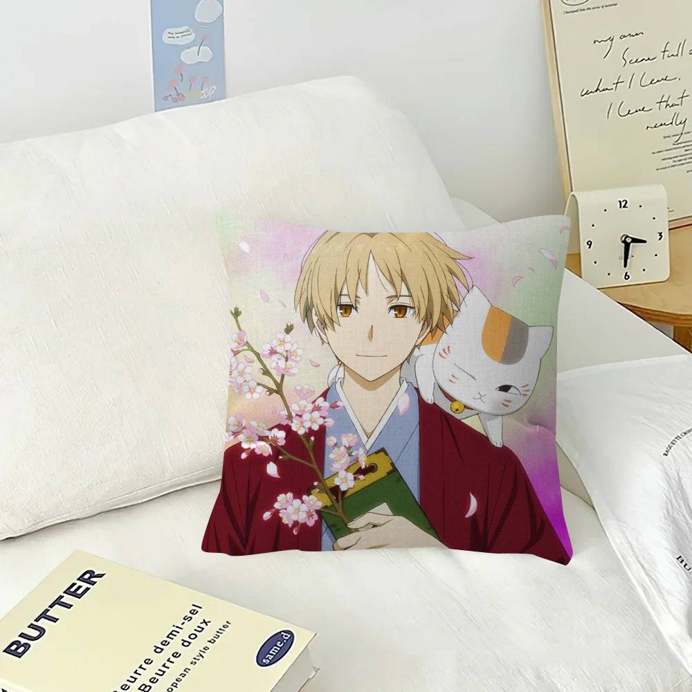 Anime N-Natsumes B-Book Of F-Friends  Pillow Gift Home Office Decoration Bedroom Sofa Car Cushion Cover Case 45x45