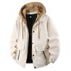 Brand New Hooded Warm Jacket Men Casual Hooded Jackets Multi Pocket Waterproof Trend Style Jacket Windproof Men New Jacket