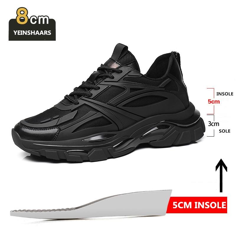 

Зимові масивні кросівки на високій підошві чоловічі з натуральної шкіри, сітчасті ліфтові туфлі, теплі, на товстій підошві, ліфтові чоловічі туфлі, збільшуючі устілку на 6-8 см 38