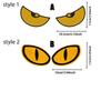 1 Pair Motorcycle Car Devil Eye Reflector Stickers Motorbike Scooter Decorative Accessories Auto Front Rear Stickers