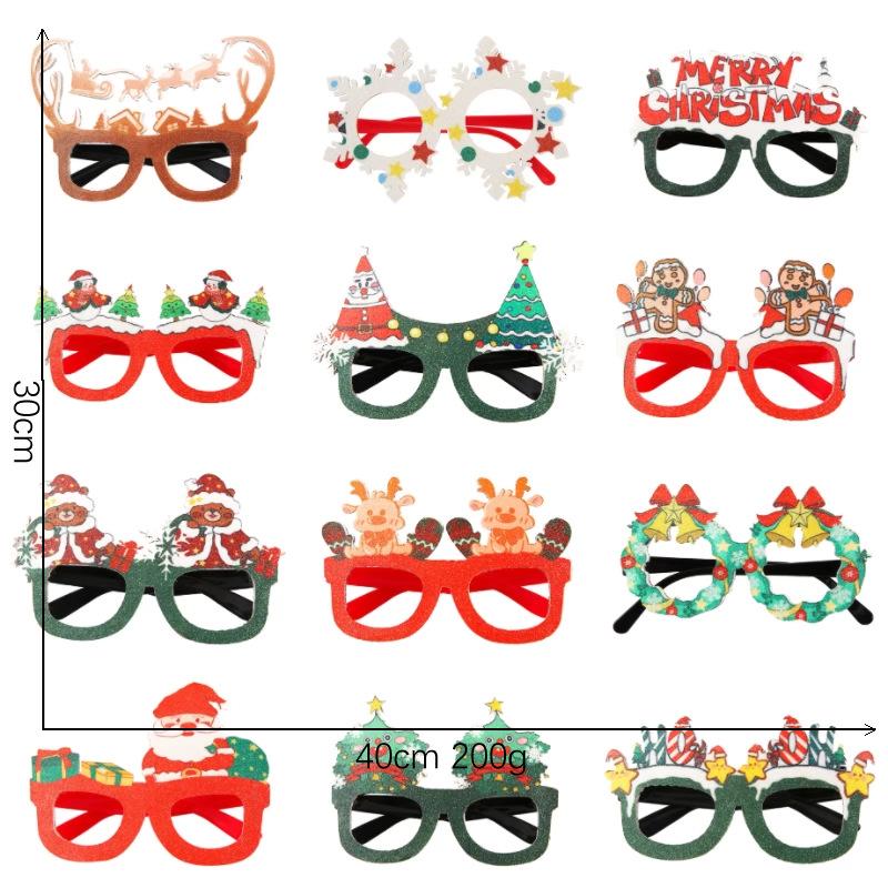 Festive Headband Eyeglass Frames: Christmas, Halloween, Valentine's Day & Party Glasses with Santa Claus Design