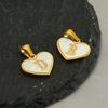 High-Quality Stainless Steel Heart Letter Pendant Necklace - Trendy Ins Style Clavicle Chain