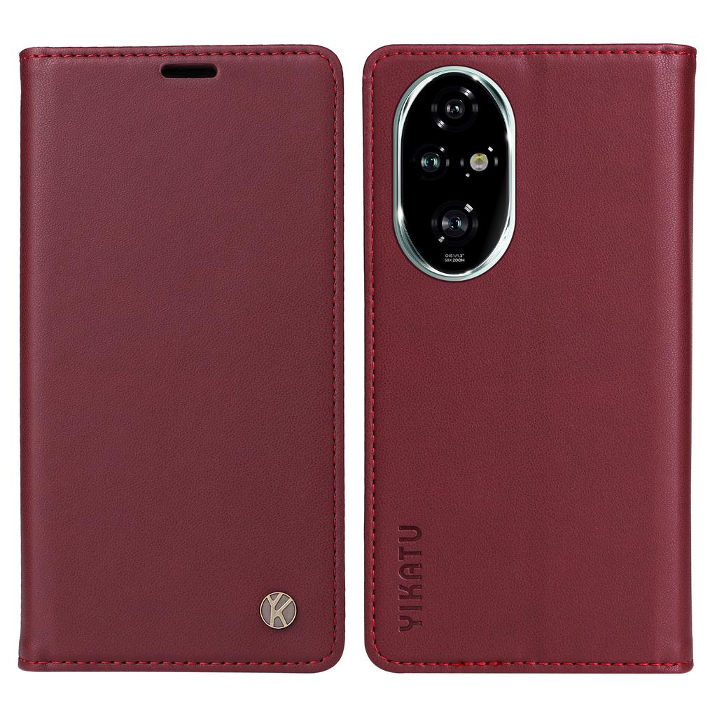 YIKATU YK-001 For Honor 200 Pro 5G PU Leather Wallet Stand Case Anti-Drop Cell Phone Cover