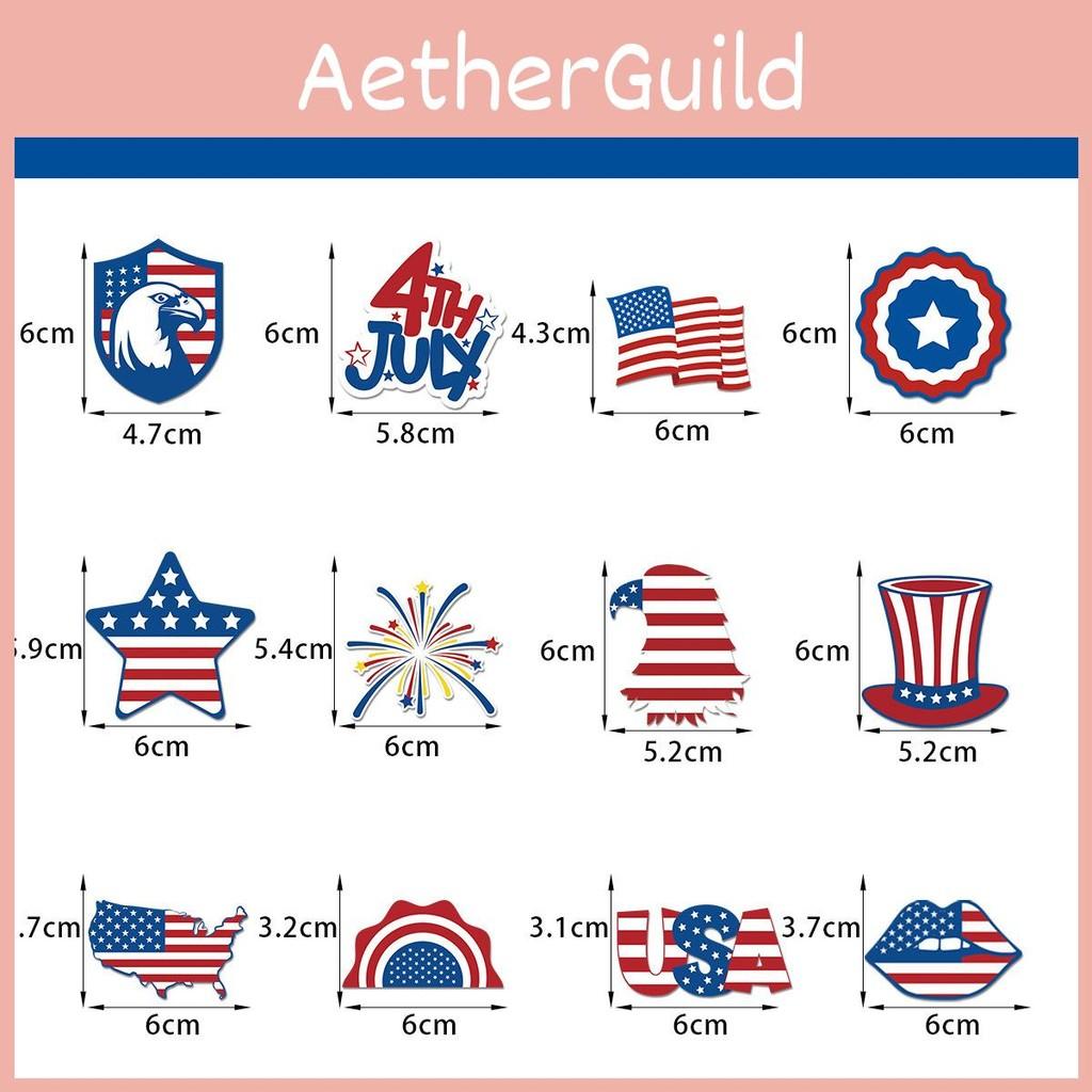 Independence Day Usa Flag Cake Insert Card For Party Table Dessert Decoration