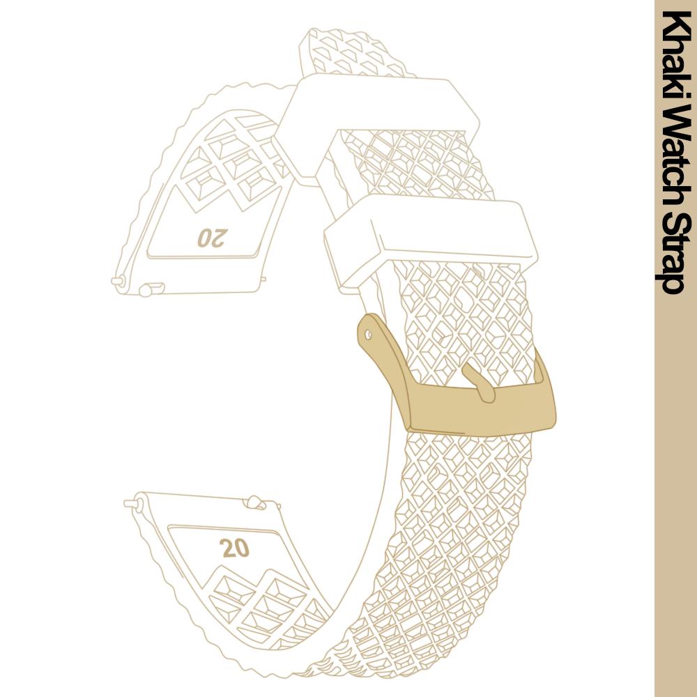 20mm/22mm Honeycomb Pattern FKM Rubber Watch Band Quick Release Spring Bars For Seiko SRP775Sweatproof Durable Replacement Strap