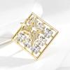Senior Brooches Flower Leaf Brooch Pins for Women Suit Pendant  Fashion Brooches Jewelry