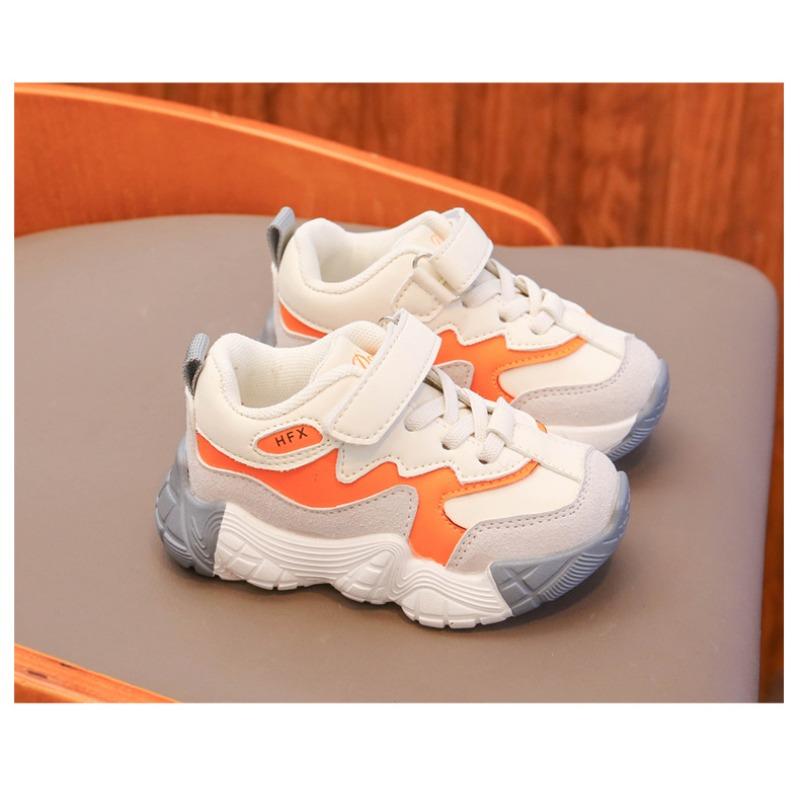 Boys' shoes sneakers spring and autumn girls' dad shoes children's leather shoes baby autumn board shoes breathable