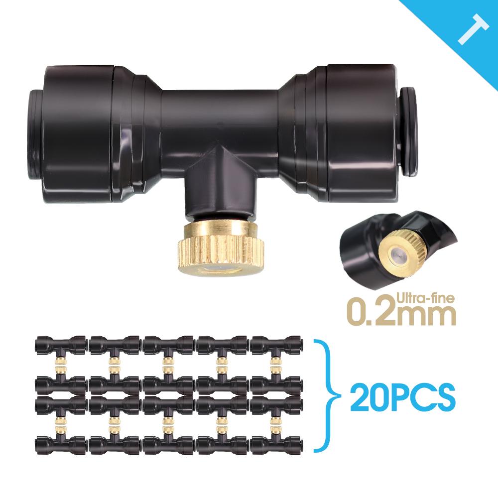 45W 0.2MM Misting Kit Pump Auto Self-priming Watering Cooling System Garden Patio Irrigation Outdoor Mister System Timer Control