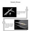 Rear Windscreen Rain Wiper Blade Decor Cover for Jeep Grand Cherokee 11+ Chrome