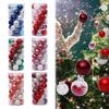 30pcs 6cm Christmas Balls Shatterproof Christmas Tree Pendant Plastic Hanging Ball Christmas Ball Ornaments Xmas Home Decor