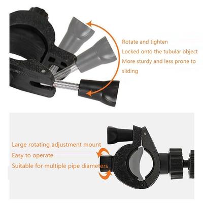 Lightweight Plastic Microphone Extension Clip Mounting Hardware Stable Wireless Mic Holder Flexible Tripod Clamp Rack