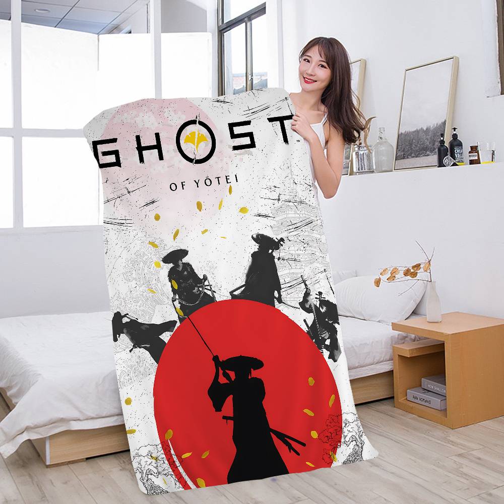 Game G-ghost Of Y-yotei Bath Towel Microfiber Soft Water Absorbing Breathable For Girl Kids Decorative Cartoon Beach Towel