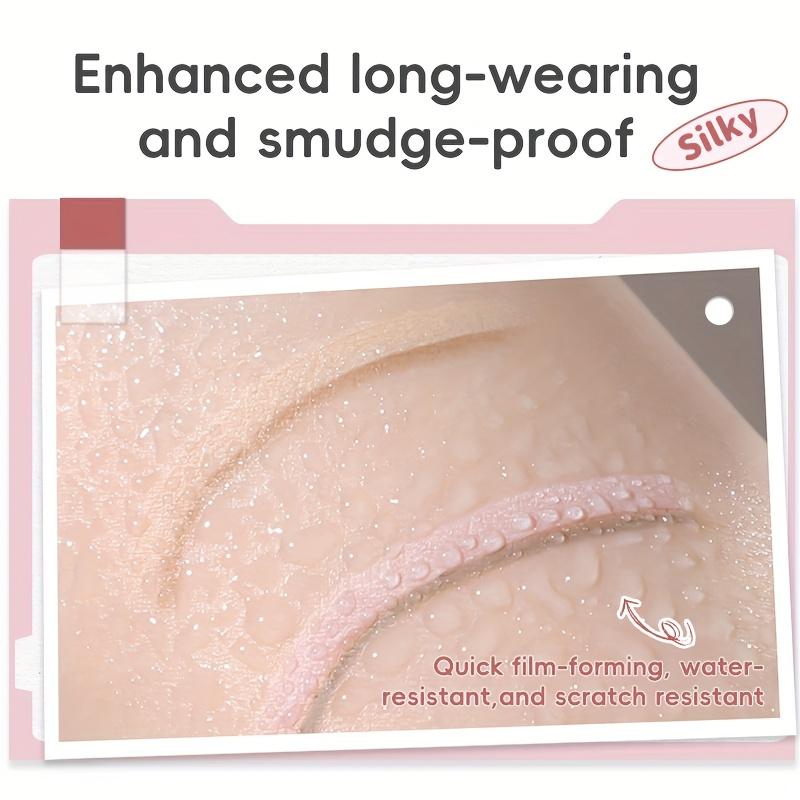 Dual-Ended Eyeshadow & Highlighter - Pink Brown Glitter Liquid Eyeliner for Beginners, Smooth Makeup Tool for Precise Eye Bag & Eye Enlargement