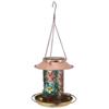 Solar Bird Feeder for Outdoors Hanging Exquisite Hollow Pattern Waterproof Retro Outside Wild Bird Feeders for Bird