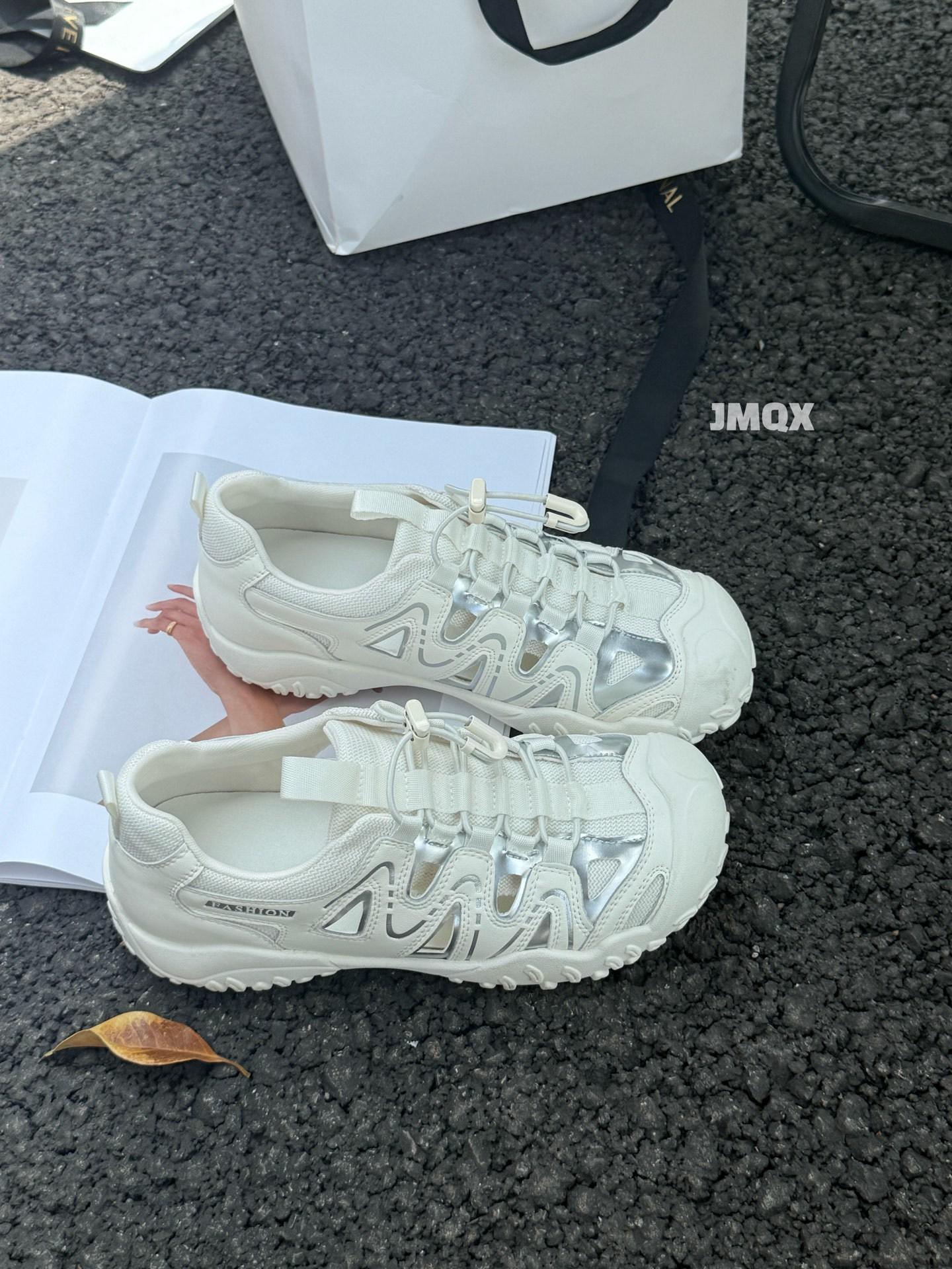 

Модне вуличне порожнисте повсякденне взуття жіноче літнє нове потворне миле взуття для бігу спортивне взуття для піших прогулянок взуття тата 39 бежевий