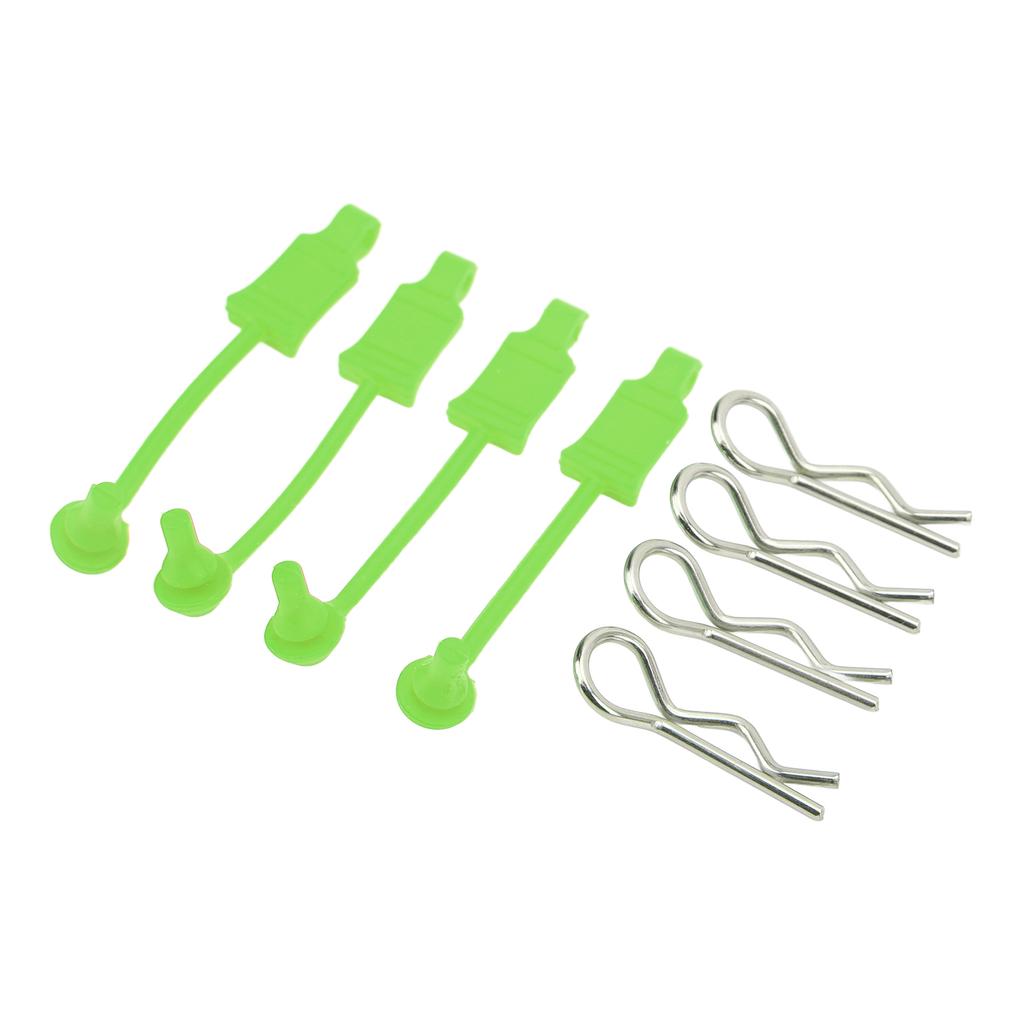 RC Car Body Shell Clip Retainers for Losi Lasernut U4 110 Remote Control Car Upgrade PartGreen