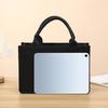 Leisure Thickened Handheld Canvas Tote Bag Black Three-dimensional Men and Women Large-capacity Simple Shopping Bag Handbags
