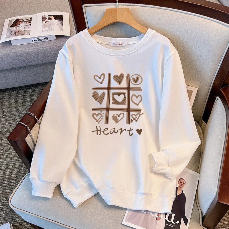 Plus Size Loose Fit Autumn Hoodie for 200-350 Jin, Bust Sizes 150/160