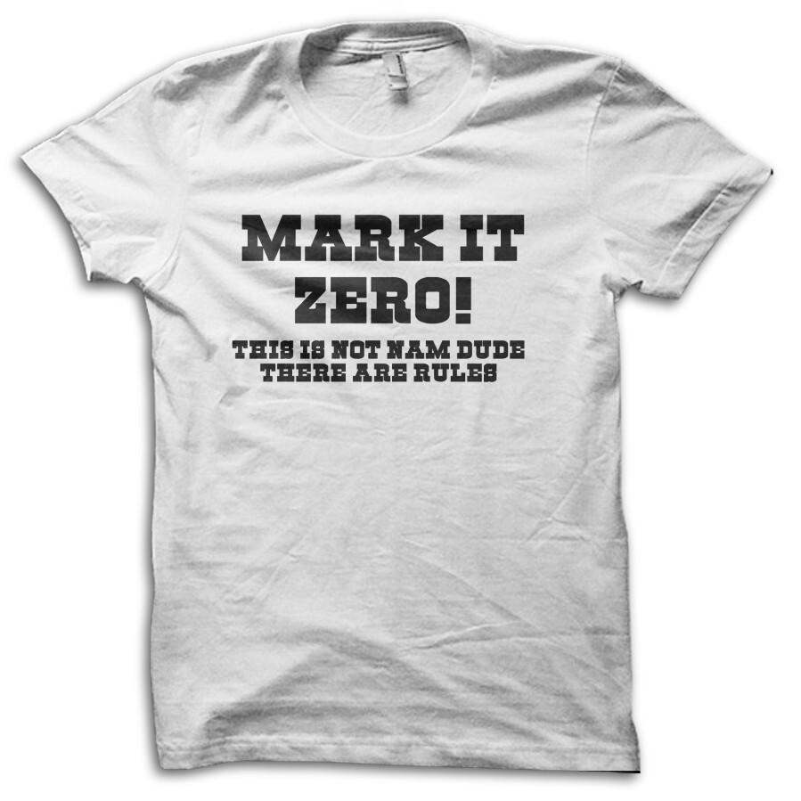 The Big Lebowski MARK IT ZERO Walter Sobchak 90s Retro Movie T-Shirt M5625 S разноцветный