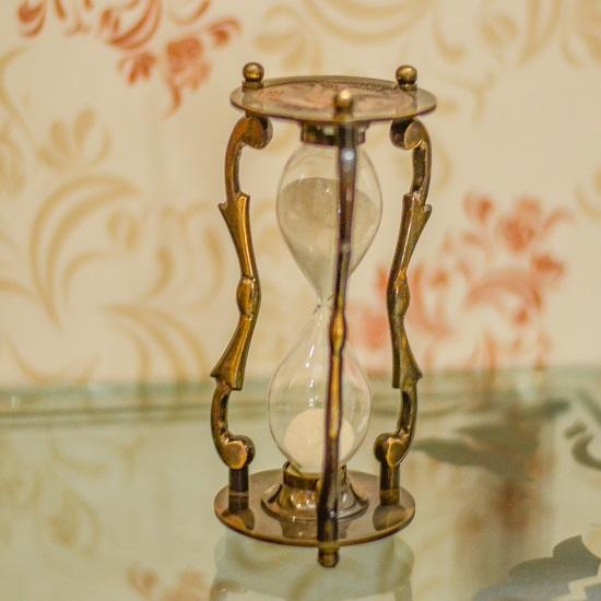 Sand Timer /Engraved Solid Brass And Wood Hour Glass Sand Timer/ Engraved Hour Glass / Boyfriend Gift / Anniversary Gift