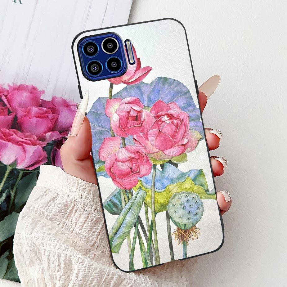For Motorola Moto One 5G Case Luxury Fashion Painted Cover 6.7'' Soft TPU Phone Case For Motorola One MotoOne 5G Back Cover Bags