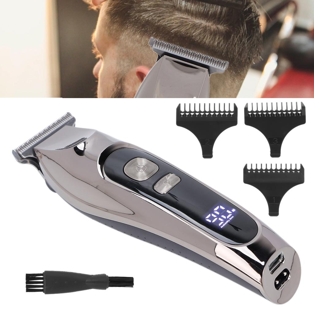 Professional Electric Hair Clippers Baber Hair Cutting Clipper LCD Display Hair Grooming Trimmer