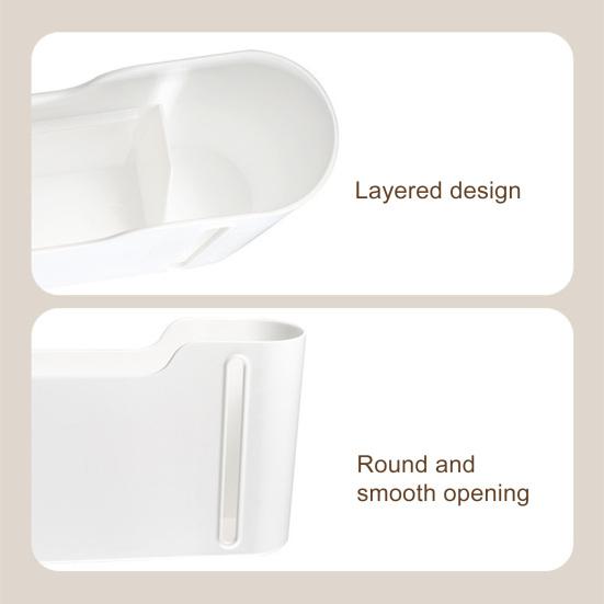 Garbage Bag Storage Box Wall Hanging Nail-Free Installation Large Capacity Dust-Proof Closed Box Side Access Design Kitchen Bathroom Storage Organizer