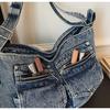 2026 Versatile Large-Capacity Personalized Denim Tote & Crossbody Bag