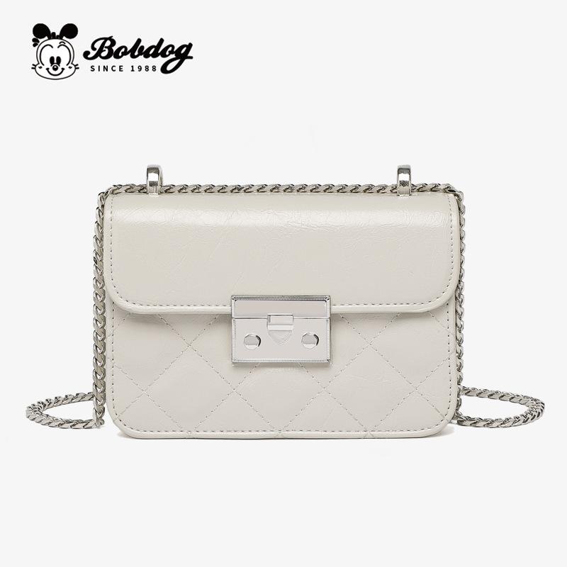 Xiaoxiangfeng Diamond Grid Chain Lock Small Square Bag, Women's New Versatile and Exquisite Single Shoulder Diagonal Cross Bag, Mobile Phone Bag