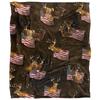 JQ Licensing Cf-Jp Silky American Flag Deer Supersoft Blanket