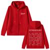 Rock Band EXTREMODURO Tour Zip Up Hoodie Men Women Fashion Hip Hop Zip Up Jacket Unisex Zipper Sweatshirt