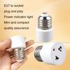 Hot Sell E27 Plug Bulb Holder Adapter Light Socket Converter US EU Plug Lamp Base for Home Fixture Practical