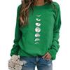 Blusa da Donna Chic con Scollo a O in Poliestere Primavera Autunno da Donna per Esterno Casual Felpe