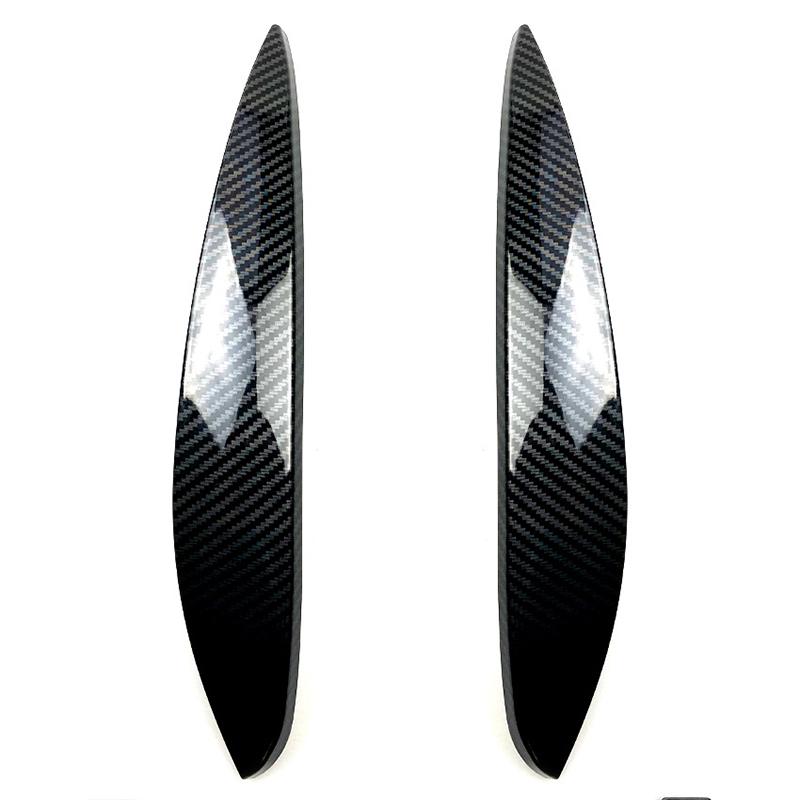 Für Benz Smart 453 Fortwo Forfour 2015-2020 Auto Scheinwerfer Augenbraue Augenlid Abdeckung Trim ABS Carbon Faser Auffällig Dekorative