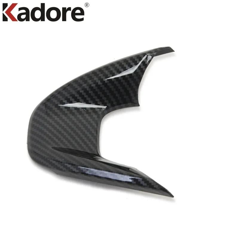 For Hyundai Venue      2024 Carbon Fiber Car Steering Wheel Panel Cover Trim Interior Moulding Accessories