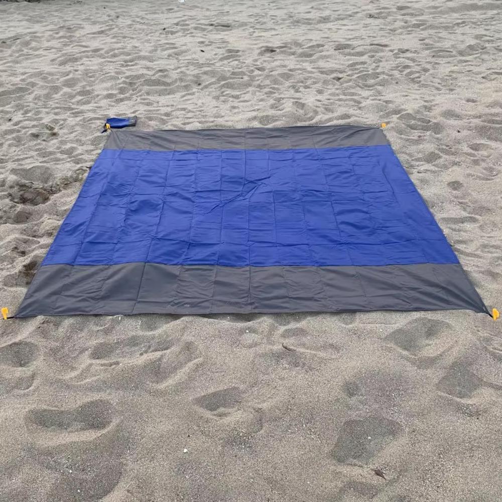 

Tent Footprints Picnic Mat Polyester Waterproof Tent New Ultralight Pocket Mat Camping Hiking темно-синього кольору