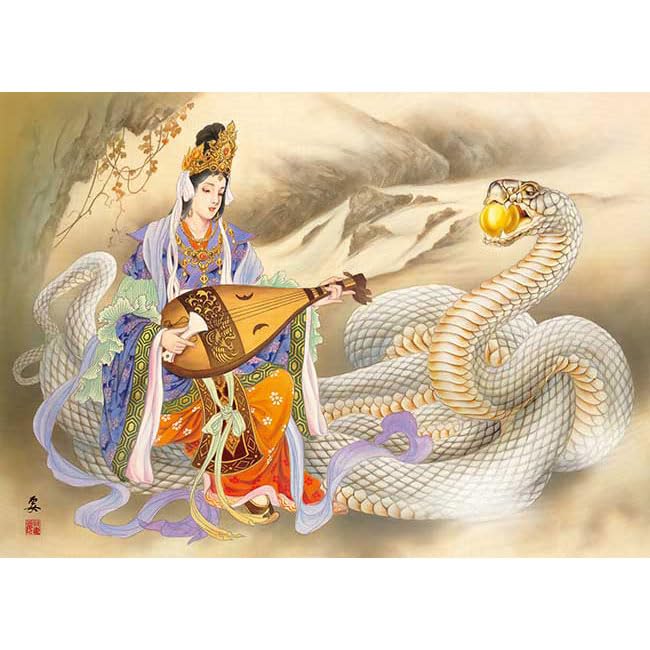 

Пазл Apple One 500 элементов Белая змея и Бензайтен (38х53см)