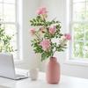 Fake Floral Artificial Pagoda Tree Flower Green Leaves Real Touch Simulation Michelia Figo Artificial Realistic