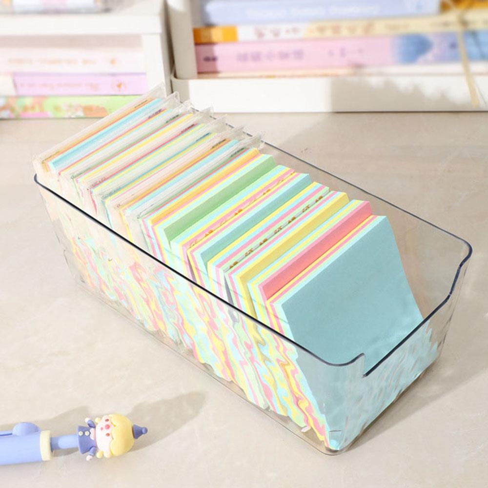 Water Ripple Storage Box Transparent Drawer Storage Container Modern Simple Style Makeup Stationery Box Cabinet Organizer