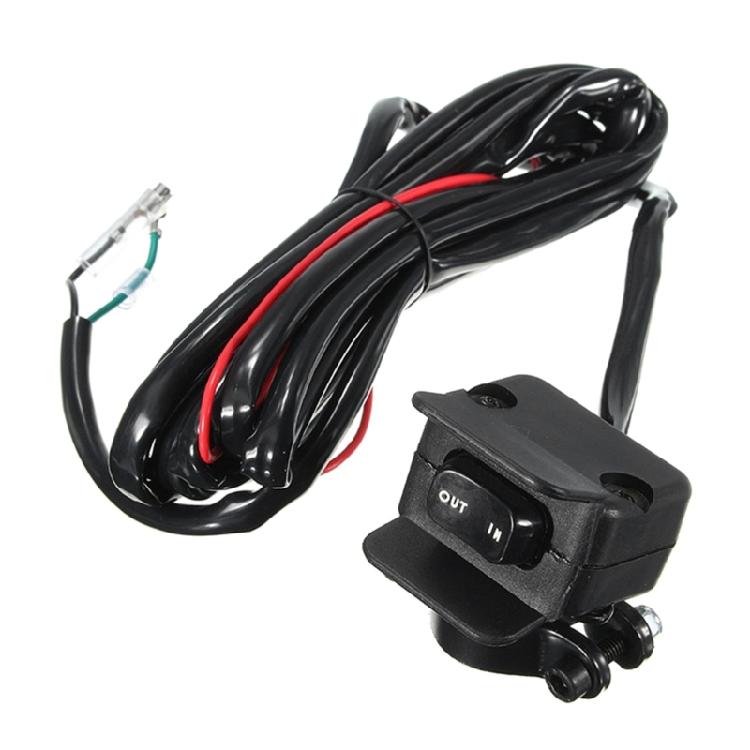 

Winch Rocker Switch Kit Handlebar Mount Control Line 3 Meters Suitable for ATV 1