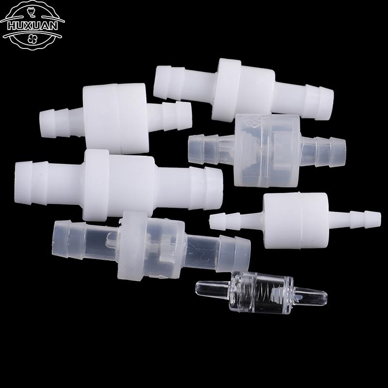 1ks 4/ 6/ 8/ 12mm Plastový jednocestný inline zpětný ventil Plynový Vzduch Kapalina Vody Kapaliny Ventil pro Palivový Plyn Odolný proti Ozónu Zarážka Vody