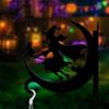 Black Metal Pumpkin Lantern Holder Hooks for Halloween Porch Garden Decoration and Party Supplies