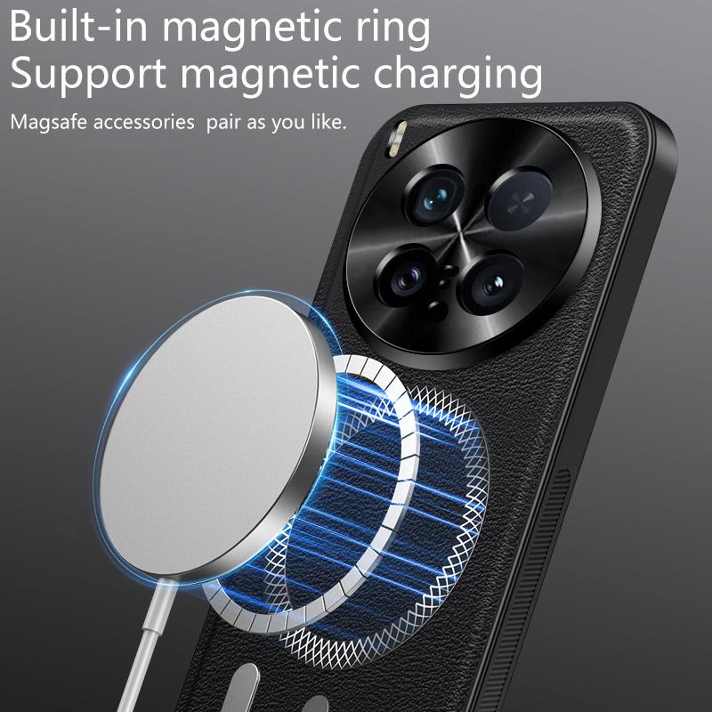 Pro pouzdro Vivo X200 Ultra Magnetické Elegantní Kožené Odolné proti Opotřebení Objektiv Plně Kryté Protiskluzový Úchop Kryt Okraje Skořepina