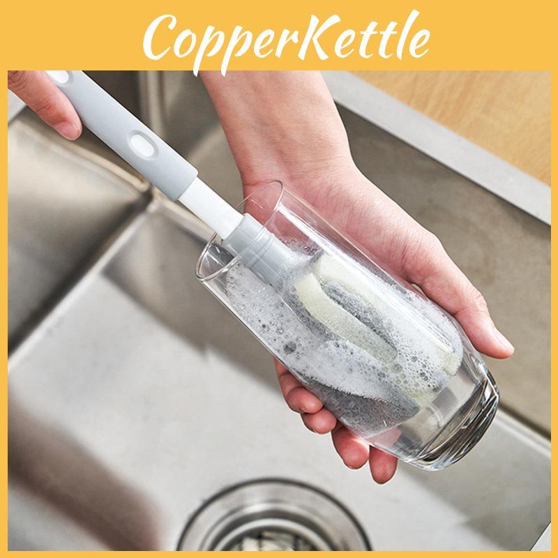 Flexible Bottle Baby Cleaner With Long Handle And Sponge For Home Kitchen Use